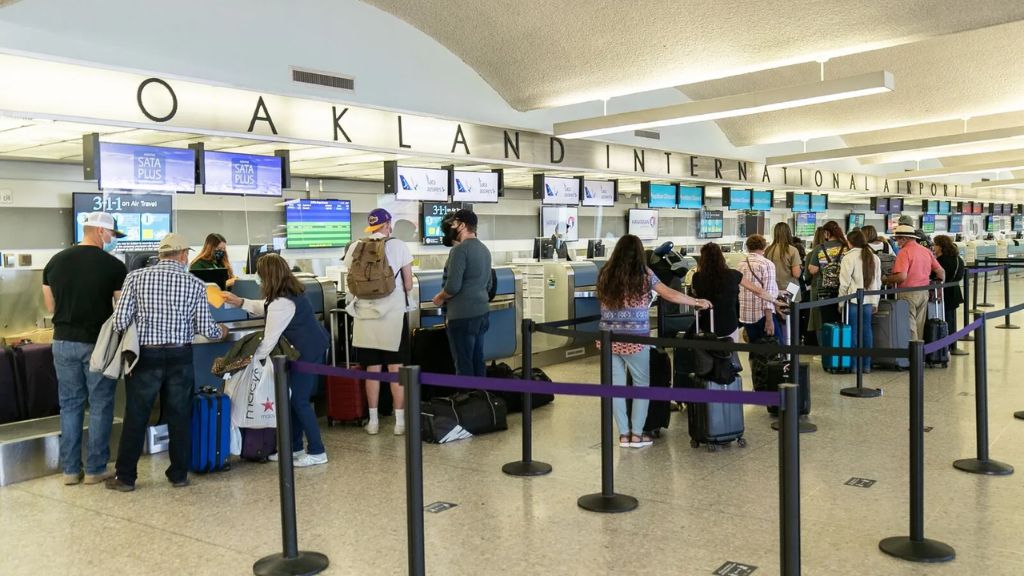Checking In At Oakland Airport Terminal 1