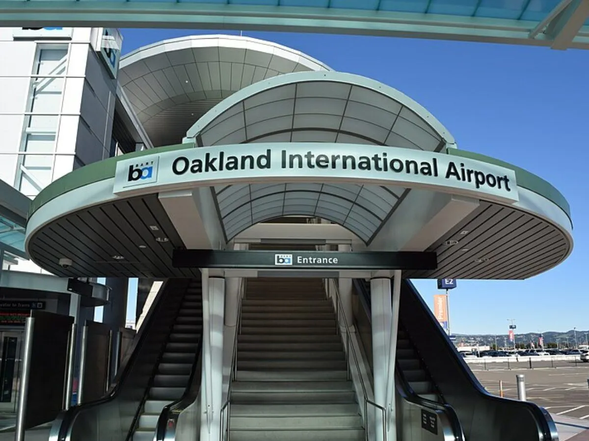 International airport in California